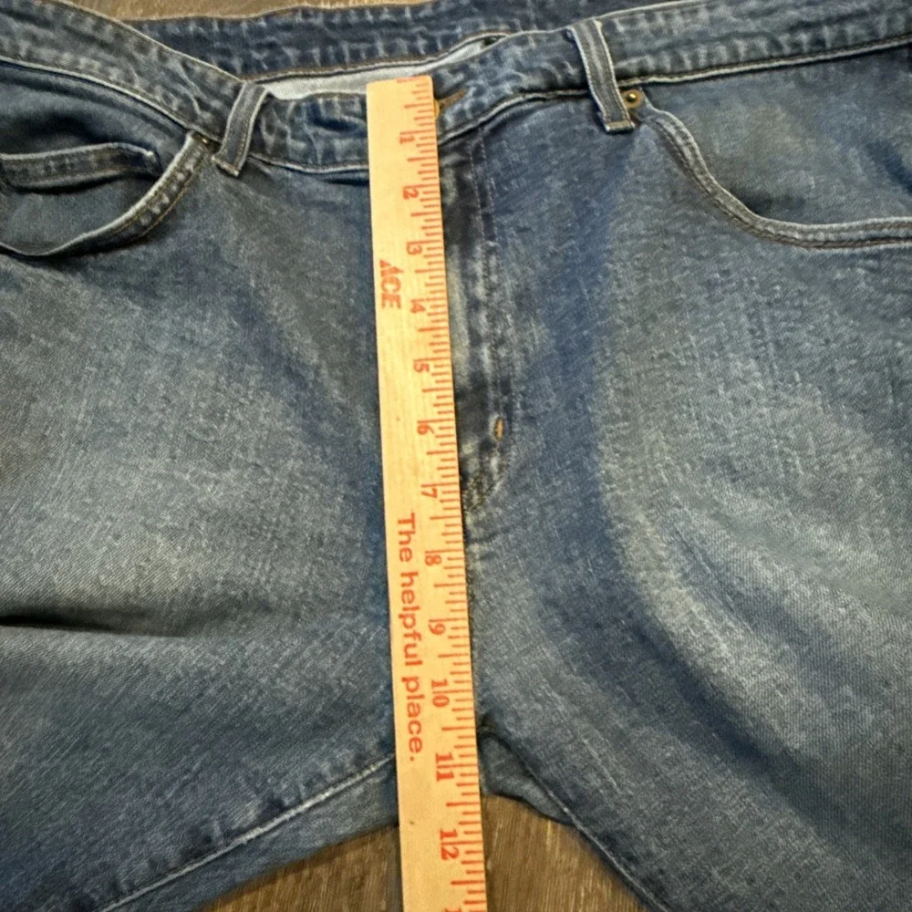 Aviator Jeans Mens 36 Blue Denim Stretch Made in USA Classic Five Pocket Travel
